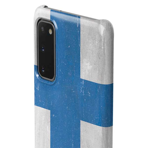 Finland Flag Distressed Galaxy S20 Lite Case